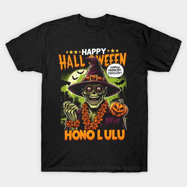 Honolulu Halloween T-Shirt by Americansports